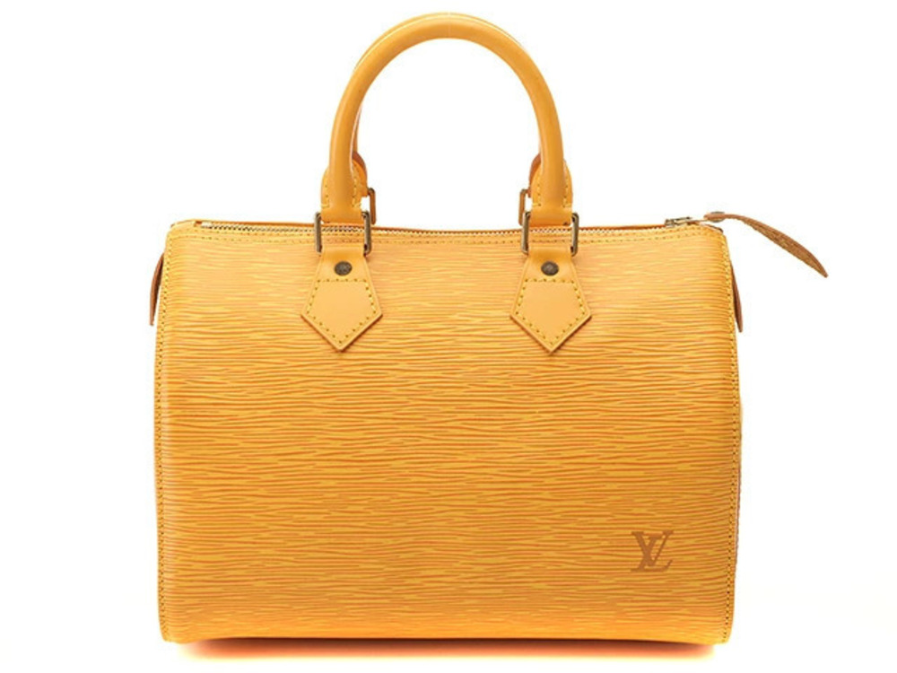 LOUIS VUITTON Speedy Handbag Epi Leather Tassili Yellow